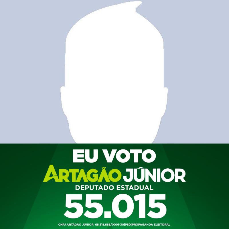 Eu voto Artagão Júnior 55015