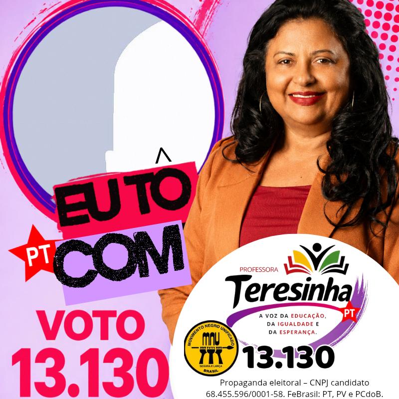 Gere sua imagem de apoio a Prof. Teresinha